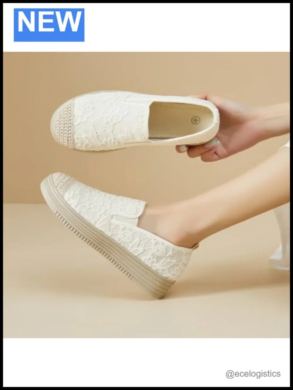 Lace Espadrilles Slip On Loafers Platform Sneakers Comfortable Spring Flats